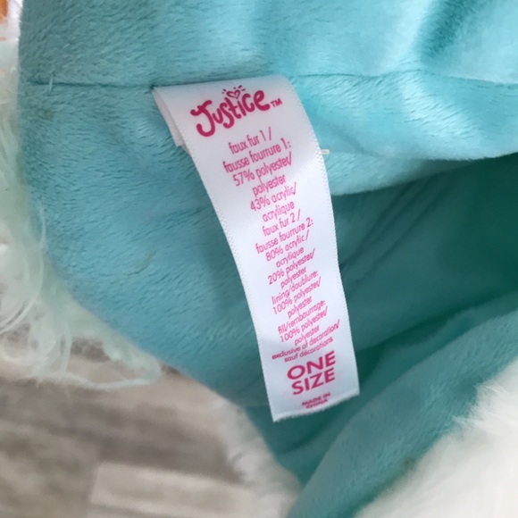 JUSTICE UNICORN HOODIE BEENIE - Picture 6 of 6